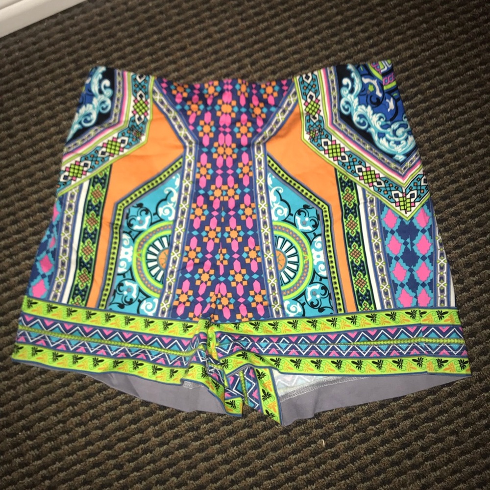 Funky pattern shorts